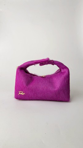 Mini Hobo in berry fur NYFW