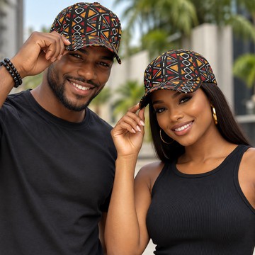 Casquette pointue en bogolan traditionnel | Accessoire du patrimoine africain | Bynelo