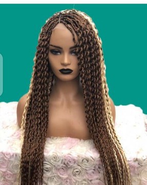 2 color watermelon braided wig