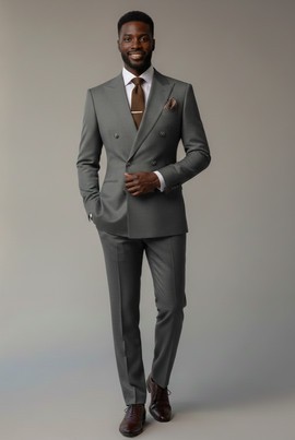 Men’s Sage Teal Double-Breasted Suit – Premium Wedding &amp; Formal Wear