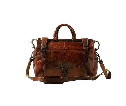 100% handmade genuine leather travel bag with market premium quality