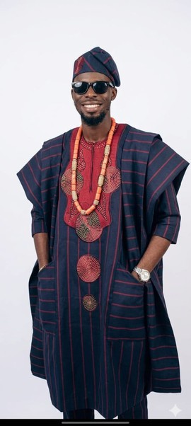 Classic Agbada with kaftan and trouser