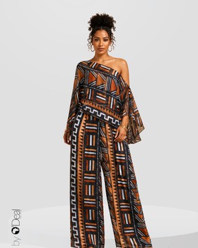 Magnifique Ensemble pantalon large et sa tunique assortie