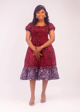Ankara smoking and ruffled sleeves Gown| Ankara Gown | Gifts For Her| Ankara Fabric6