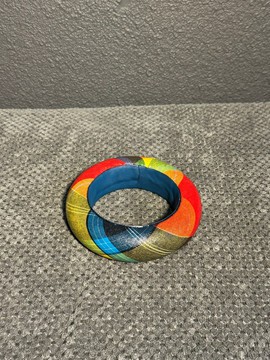 bracelet ouvrable en raphia naturel