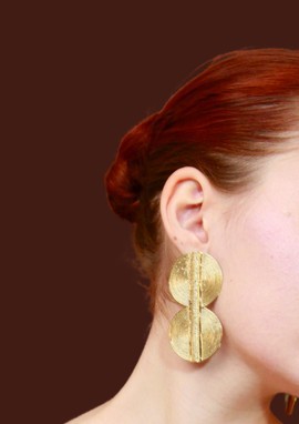 Boucles d'oreilles bronze " Ferlo"