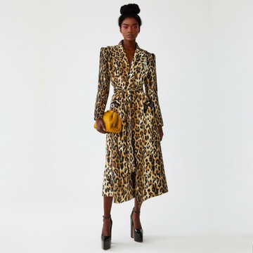 Uju Leopard Print Coat