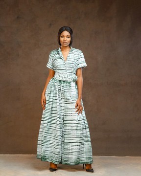 Combinaison shibori Vert