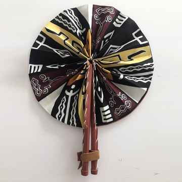 WAX AND BRAZZA LEATHER FAN