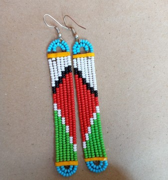 Boucles d'oreilles femmes africaines / boucles d'oreilles maasaï faites à la main