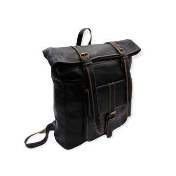 100% handmade high quality genuine leather backpack.