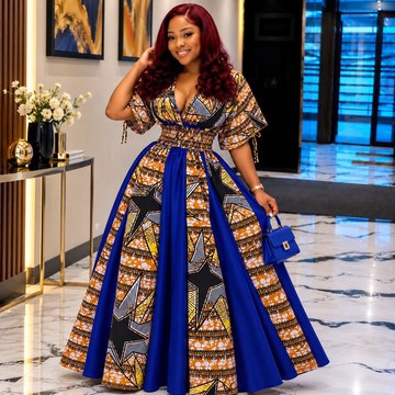 Mode africaine pour femme, robe longue Ankara du Nigeria, robe Bubu faite à la main