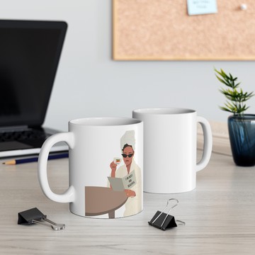 Booked and Beautiful Mug | Black Woman Affirmation Coffee Cup