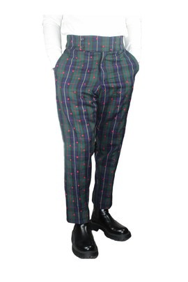 Green and Blue Striped Pants, Striped Denim Pants, Mens Clothing, Men Wear