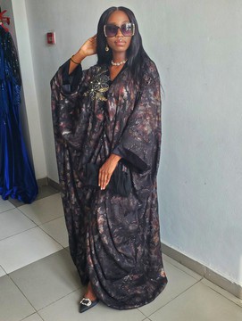 Samira Embellished Kaftan Dress For Weddings/Special ovcas