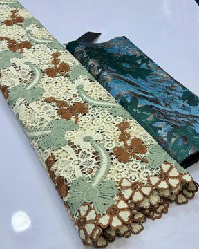 Sequin fabric cord lace (5 yards)