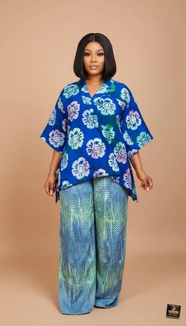 Ensemble deux pièces en batik Jomiloju