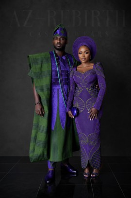 Robes assorties pour couple Tenue de Couple Africaine de Luxe – Sur Mesure