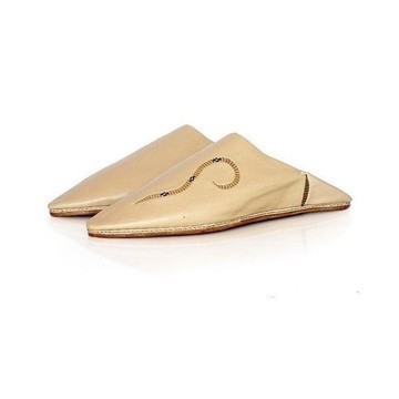 Slipper in original brown leather