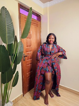 Maxi Kimono- short set