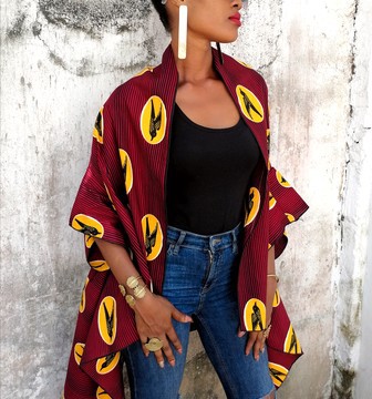 Afro kimono cotton wax
