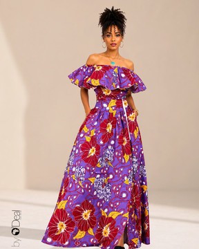 sumptuous Maxi skirt set and matching 3-in-1 top