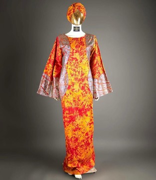 African Embroidered Kaftan/ Vlisco Super wax/ African Boubou/ Ankara Bubu Kaftan