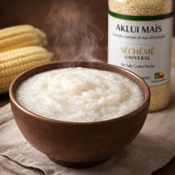 AKLUI MAIZE 500G — Fermented corn granules for traditional porridge