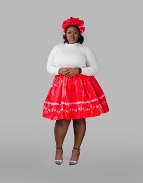 Ankara Skater Skirt and Schrunchie Headband Set| Ankara Dress| Ankara Skirt| Gifts For Her