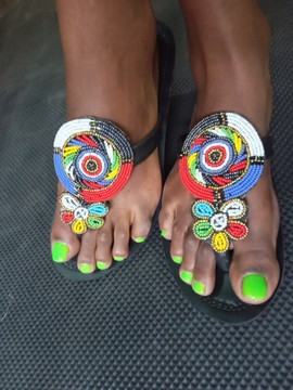 African Women maasai sandals/feb2021/newstock/leather/flat sandals