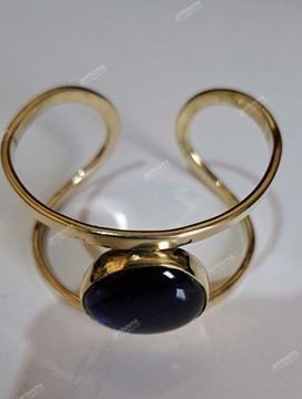 Manchette en laiton massif, bracelet de manchette en laiton africain, bracelet de déclaration