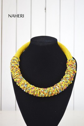 Collier de perles maasaï africaines | Collier tribal perlé zoulou