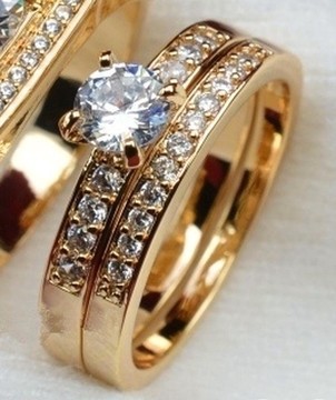 2pcs 14k unity ring/gift rings/sleek dainty rings