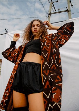 Rocketship Bogolan Cloak (Pre-Order)