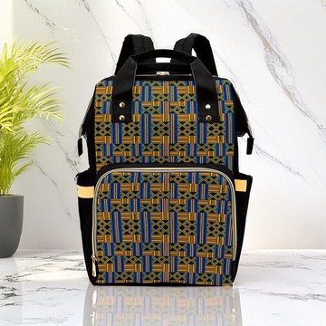 African Kente Backpack | Ghanaian Fashion | Diaper Bag