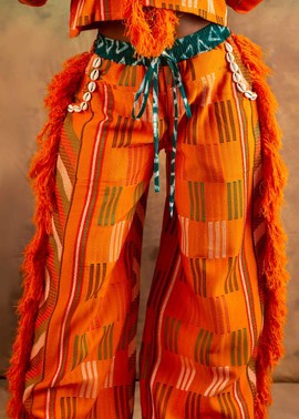 NANYA STRAIGHT PANT - BURNT ORANGE (nyfw)