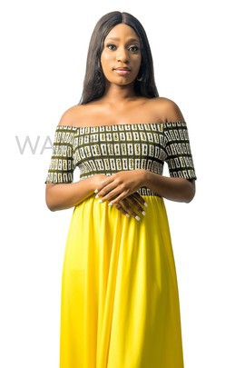Robe longue à imprimé africain smocké, robe longue Ankara, robe longue à imprimé cire