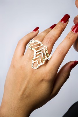 Magnifique bague en bronze « New Afrika »