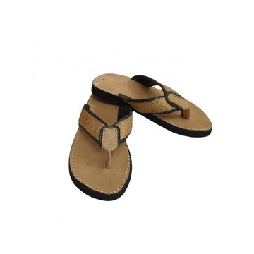 Men's sandal in genuine leather