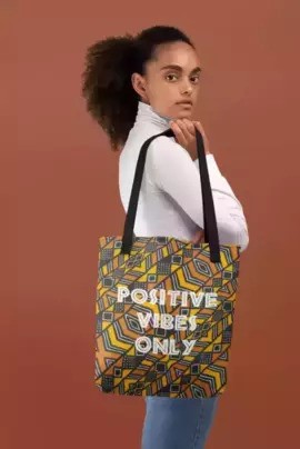 Tote bag "positive vibes only"