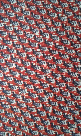 COUPON TISSU WAX AFRICAIN MOTIF: PINTADE