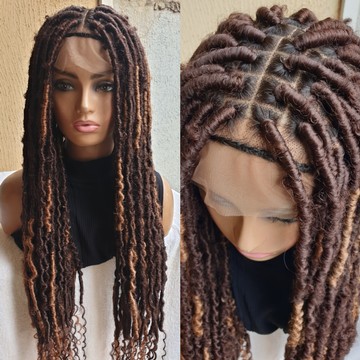 34inches skinny distressed locs wig