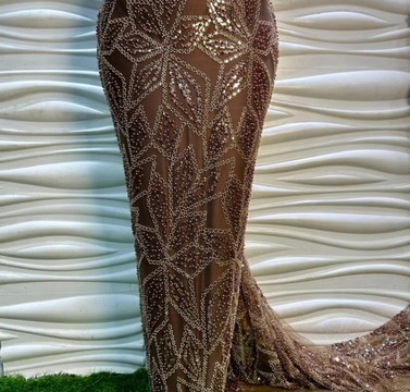 Beaded lace, fabric for wedding, lace for wedding dress, lace   (5 yards )