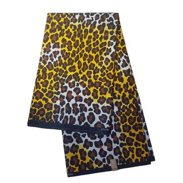 Tissu pagne Ndop Cameroun en coton léger 2 yards