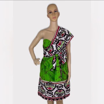African Print Ankara Multicolor Cotton Infinity Dress