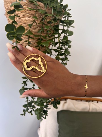 Beautiful bronze ring "Afrika"