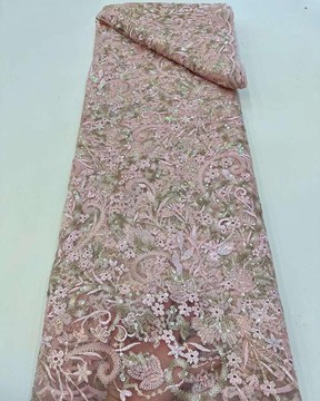 Beaded lace, fabric for wedding, lace for wedding dress, lace   (5 yards )