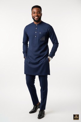 Blue senator kaftan two pieces