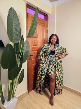 Maxi Kimono- short set