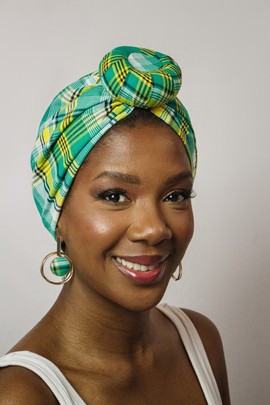 Écharpe-turban Africain Pour Femme - Coton 100%, Motifs Traditionnels Longie